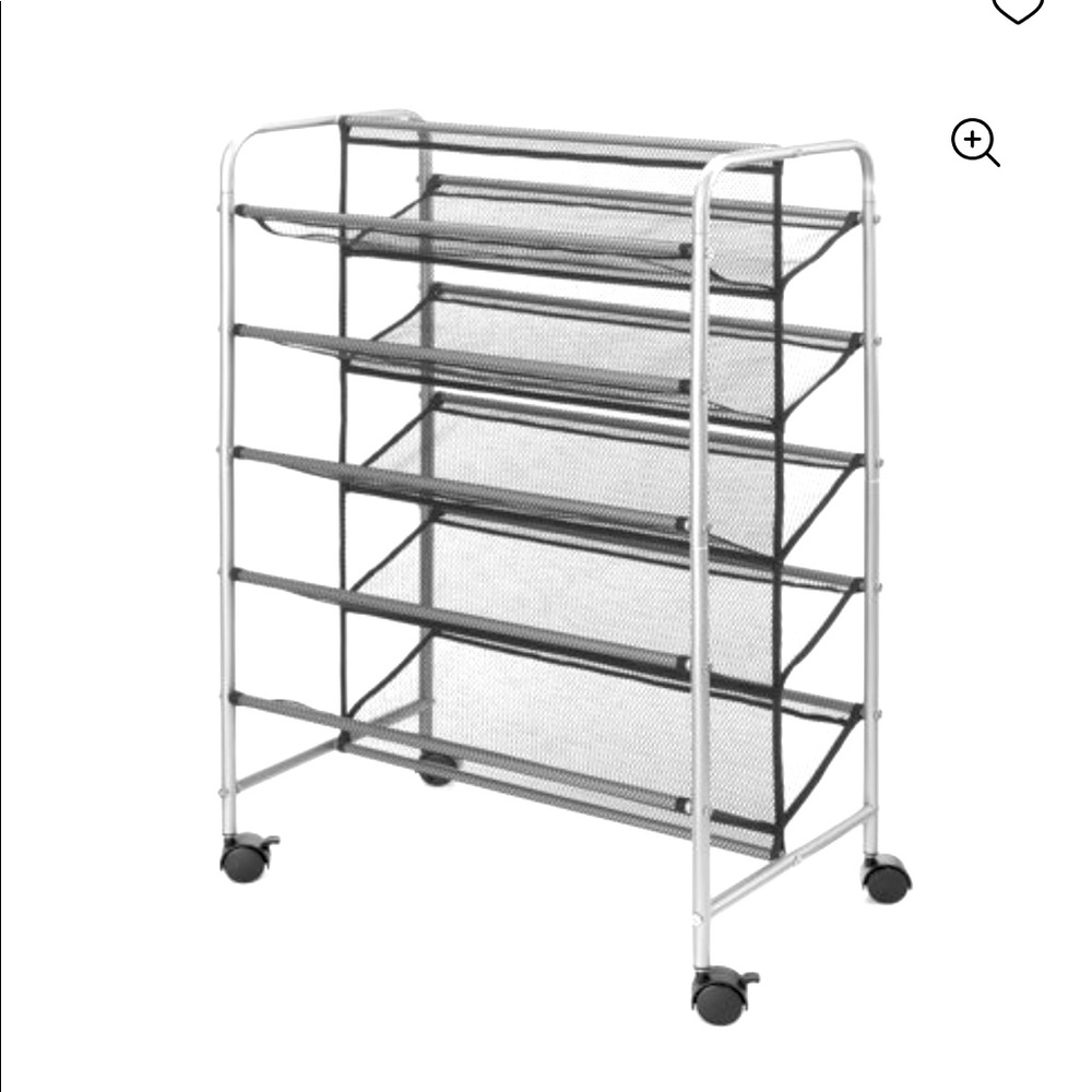 Mainstays 5-Tier Metal Mesh Shoe Rack - 30-Pair